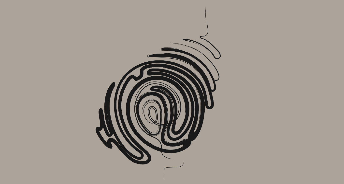 Black line art of ripples